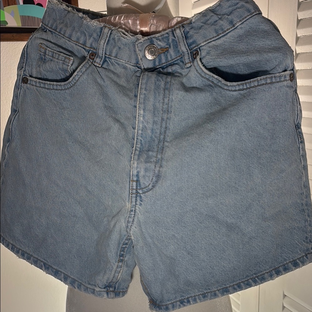 Zara Light Blue Denim Shorts